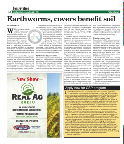 Earthworms, covers bene t soil - Farm Progress Issue Search Engine