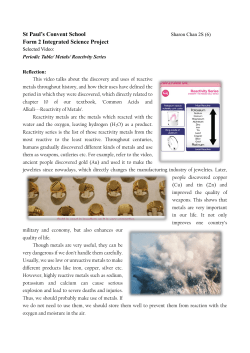 St Paul`s Convent School Form 2 Integrated Science Project