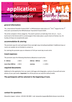 Application 2017 - Internationales StreetArt Festival