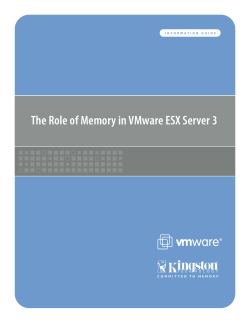 The Role of Memory in VMware ESX Server 3