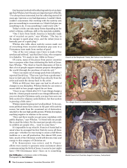 Guy became involved with collecting nativity art at a later age than