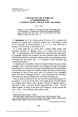 a bound for the number of automorphisms of a compact klein surface