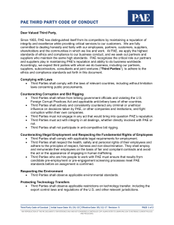 PAE-743-F-1 Third Party Code of Conduct