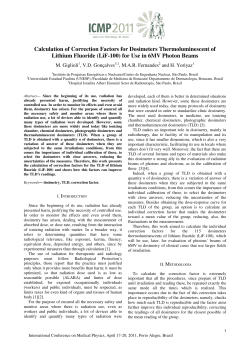 Calculation of Correction Factors for Dosimeters