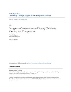 Imaginary Companions and Young Children`s Coping and