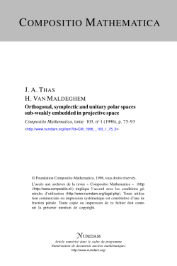 Orthogonal, symplectic and unitary polar spaces sub