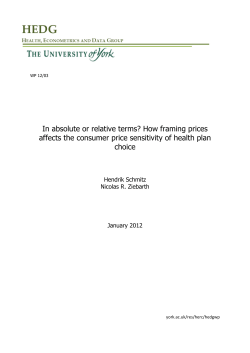 In absolute or relative terms? How framing prices affects the