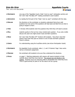 Appellate Courts - Classroom Law Project