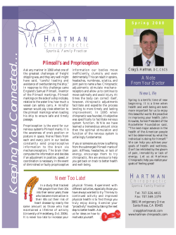 Spring - Hartman Chiropractic