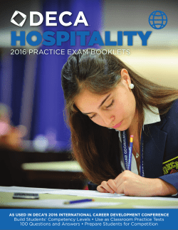 2016 practice exam booklets
