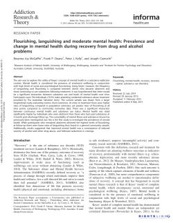 Flourishing, languishing and moderate mental health