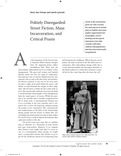 Politely Disregarded: Street Fiction, Mass Incarceration, and