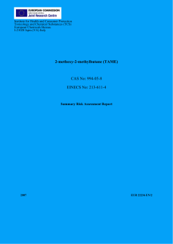 2-methoxy-2-methylbutane (tame) - ECHA