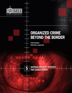 Organized crime beyond the border - Macdonald