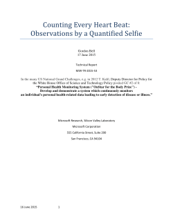 Counting Every Heart Beat: Observations by a Quantified