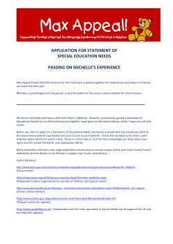 application for statement of special education needs