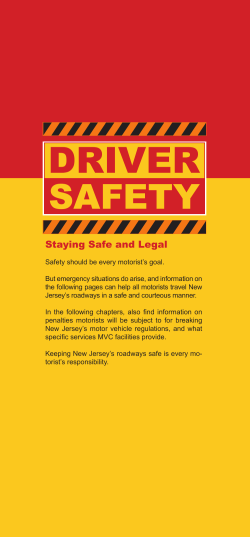 Driver Safety - State of New Jersey