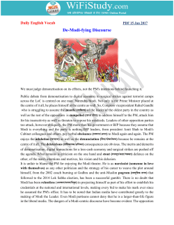 De-Modi-fying Discourse - English