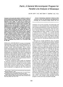 Pa/7/77, A General Microcomputer Program for Parallel