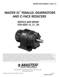 E3607 XL parallel.cdr - Master Power Transmission