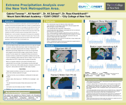 Extreme Precipitation Analysis over the New York