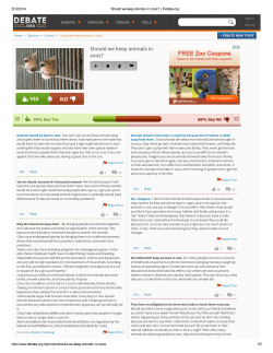 Should we keep animals in zoos?