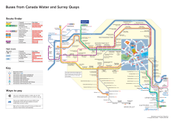 Buses from Canada Water and Surrey Quays