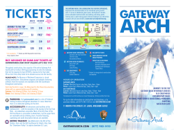 TICKETS - Gateway Arch