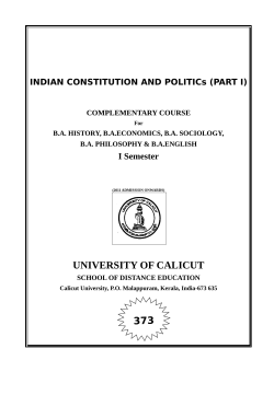 Indian Constitution And Politics