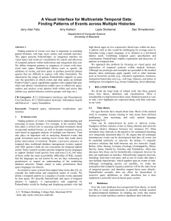 Finding Patterns of Events across Multiple Histories