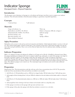 Indicator Sponge - Flinn Scientific
