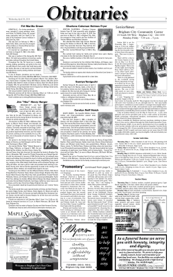 SeniorNews - Box Elder News Journal