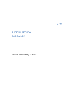 FOREWORD - THE LAWS OF AUSTRALIA