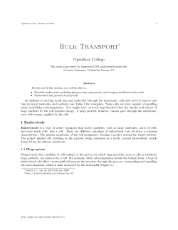 Bulk Transport