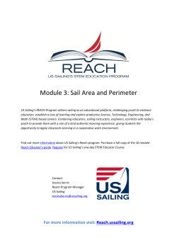 Sail Area and Perimeter - Volvo Ocean Race Newport