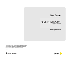 Sprint CDMA User Guide
