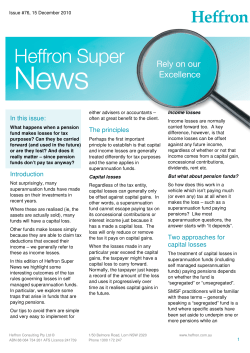 Introduction The principles Two approaches for capital