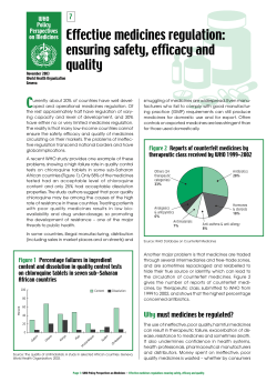 Effective medicines regulation
