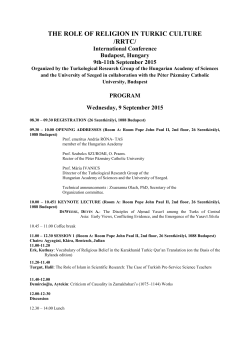 the role of religion in turkic culture /rrtc