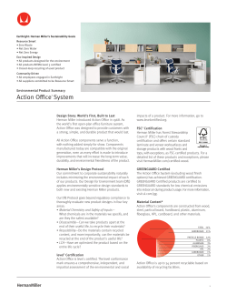 Environmental Product Summary: Action Office System