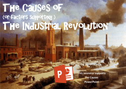 The Causes of The Industrial Revolution