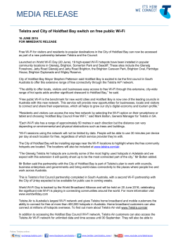 Media Release - City of Holdfast Bay