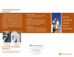 Don`t let osteoarthritis knee pain limit your daily