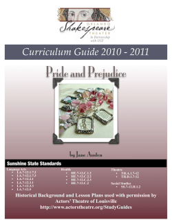 Pride and Prejudice CG - Orlando Shakespeare Theater
