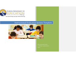 Instructional Evaluation System Template