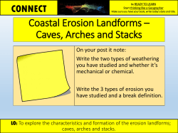 Coastal Erosion Landforms &ndash; Caves, Arches and Stacks