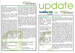 January 2015 - Healthwatch Hartlepool