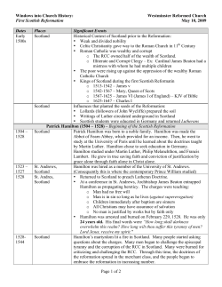 20090510 -- Evening Study (1st Reformation in Scotland)