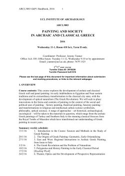 painting and society in archaic and classical greece