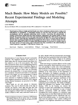 Mach Bands: How Many Models are Possible